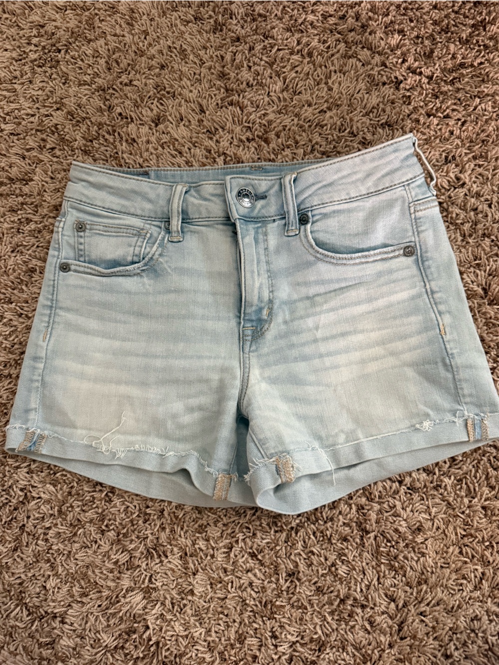 American Eagle Outfitters Light Wash Denim Shorts